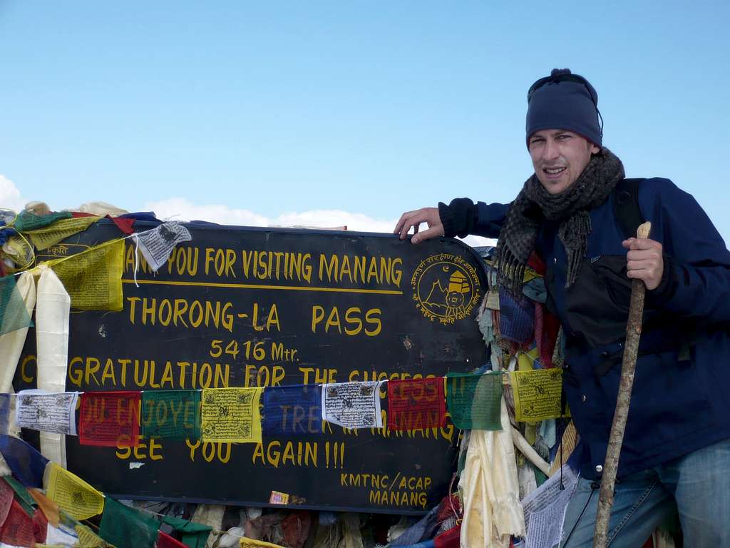 At the Thorung-La Pass summit (4516m)