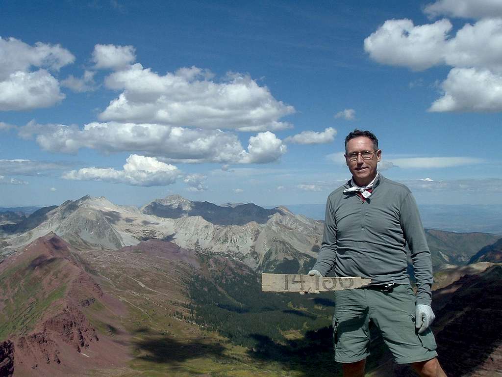 Summit Portrait of yours truly from the Summit of South Maroon Peak