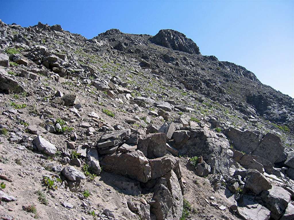 The (west) summit of Larson