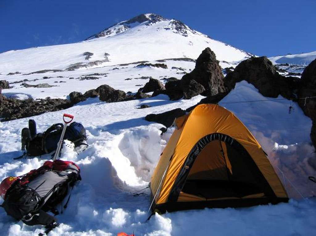 Camp at 10200 ft below the...