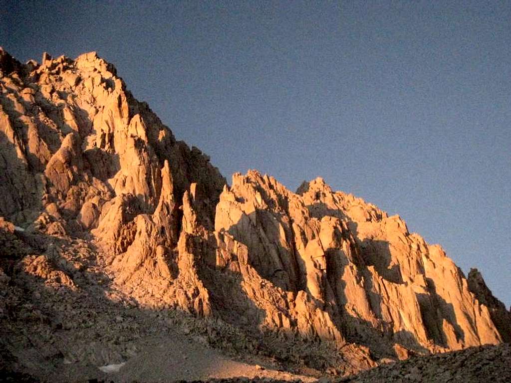 North face of Mt. Langley in Morning Light