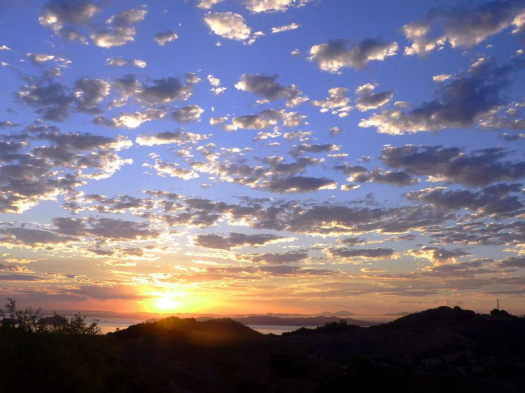 Sunrise over San Pablo Bay