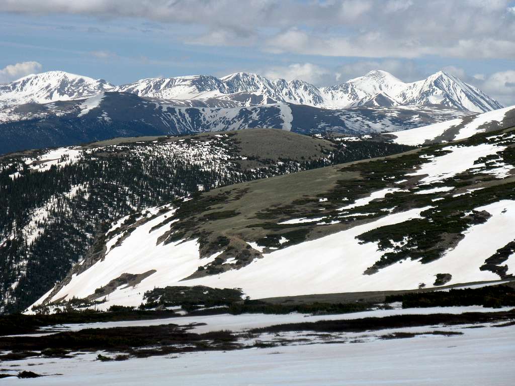 South from the slopes of James Peak
