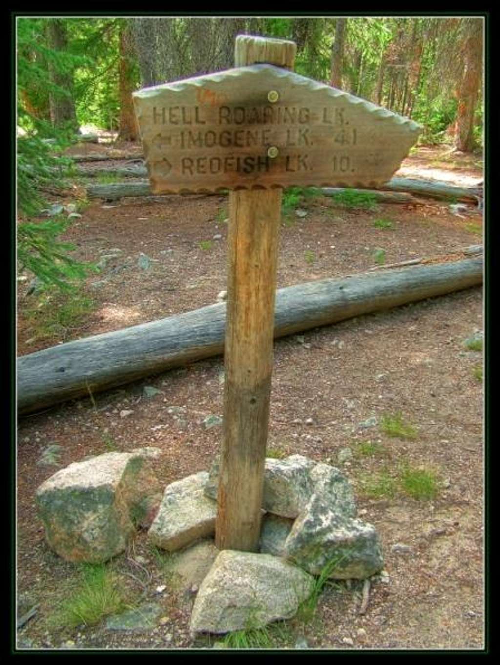Imogene Lake Trail Sign