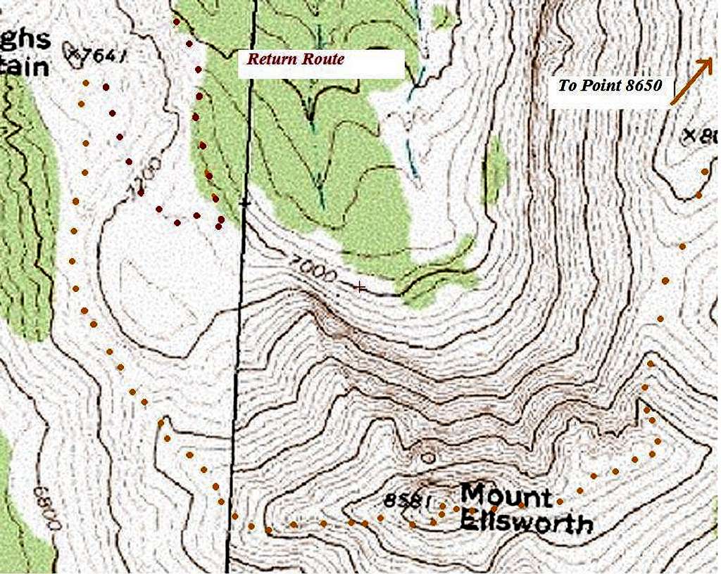 Ellsworth Topo Map
