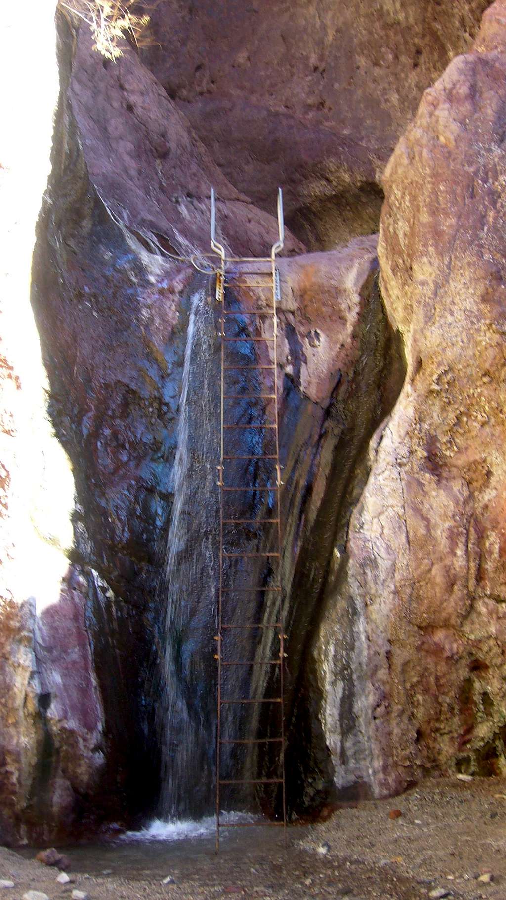 Arizona Ringbolt Hot Springs 20' Ladder Leading Up To The Pools
