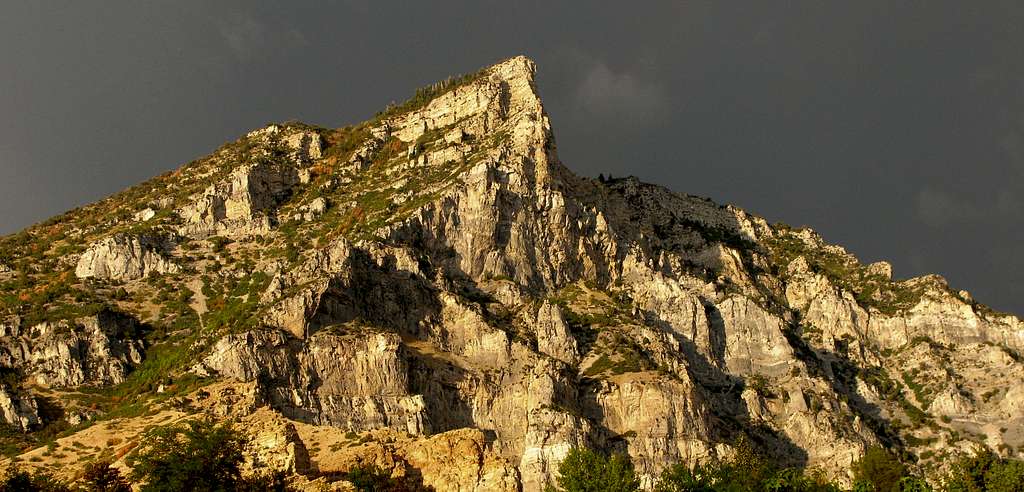 Squaw Peak after evening rainstorm