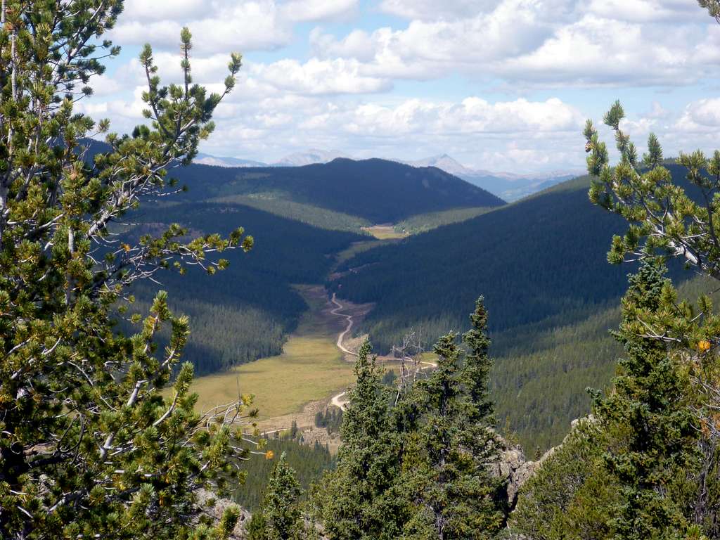 Northwest up South Fork of Lost Creek