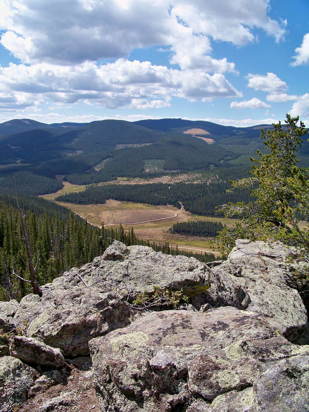 South from the summit