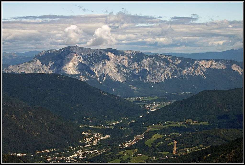 Tarvisio and Dobratsch from Monte Re