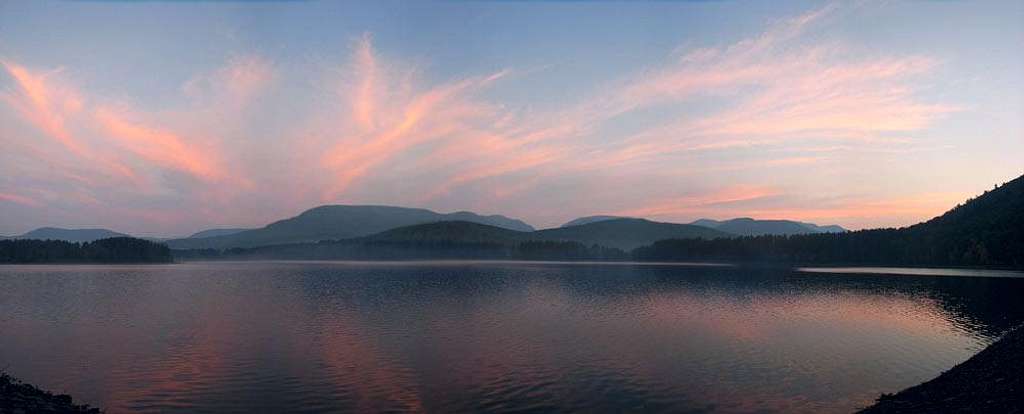 Sunrise on Cooper Lake, Catskill Mountains, Ulster County, New York