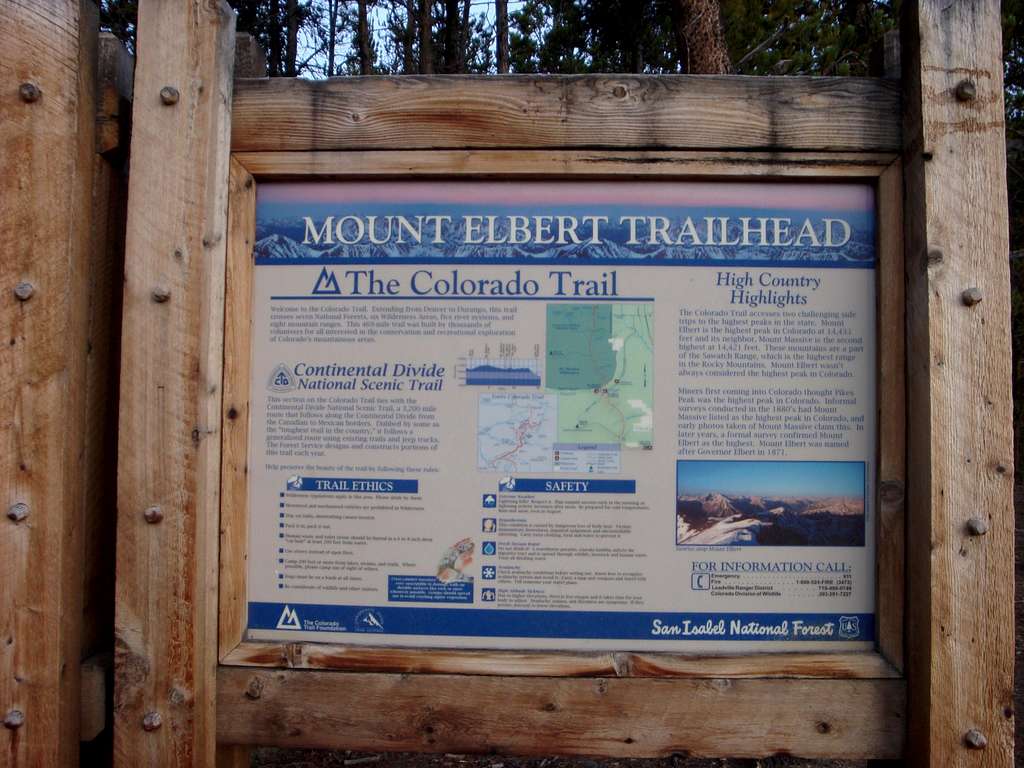 Mt. Elbert Trailhead -- NW Ridge