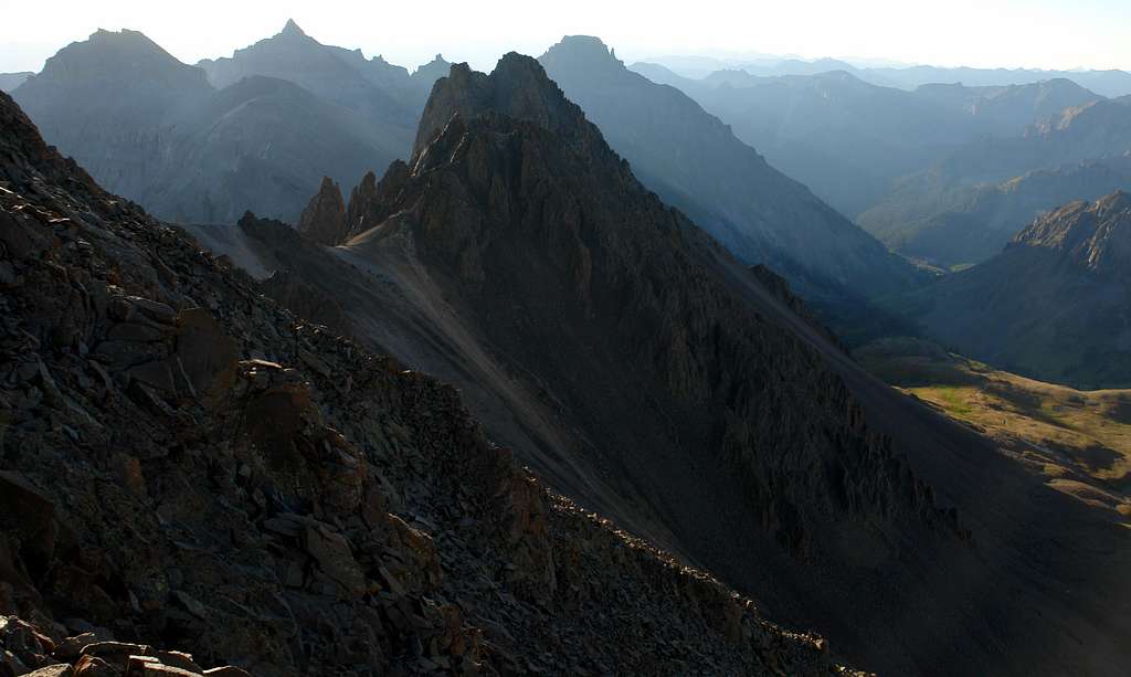 Mount Sneffels, view east from SW ridge