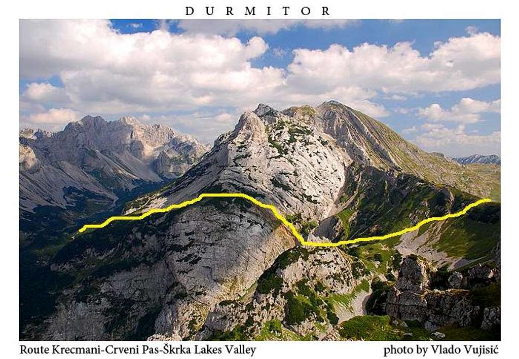 Route: Krecmani - Crveni Pas - Skrka Lakes Valley