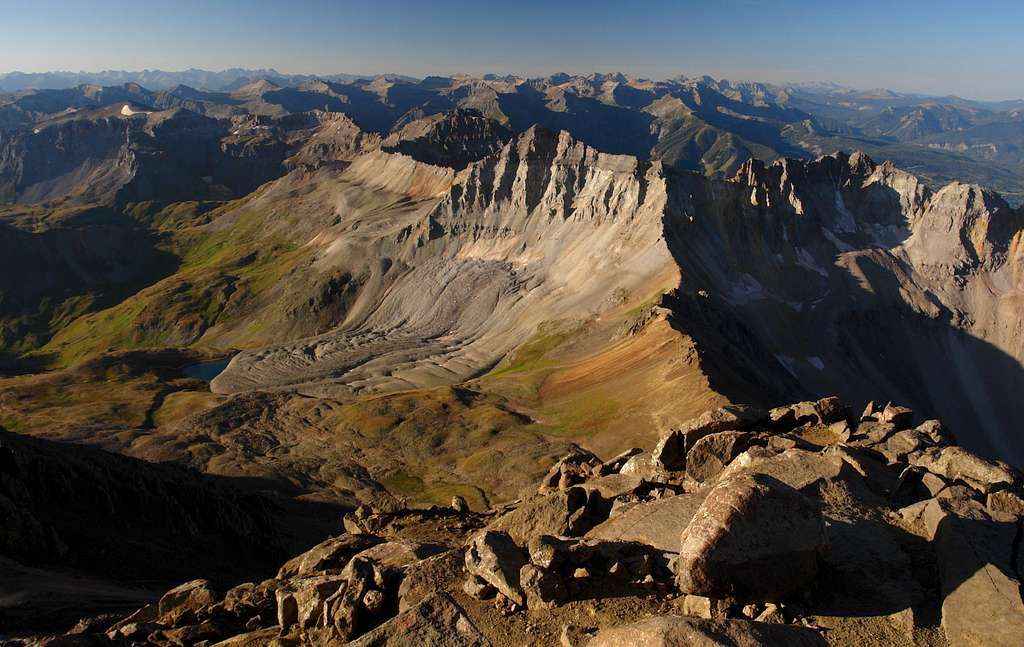 Mount Sneffels: summit view south