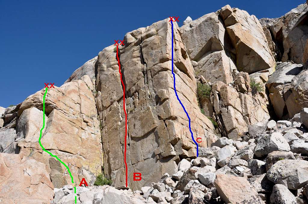 Routes of Ellery Crag
