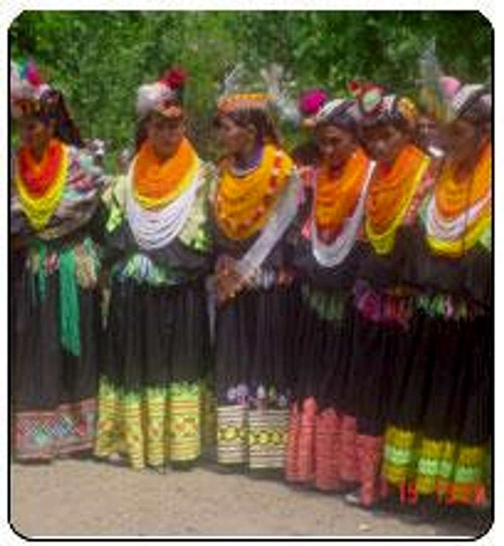 Kalash Girls during a festival