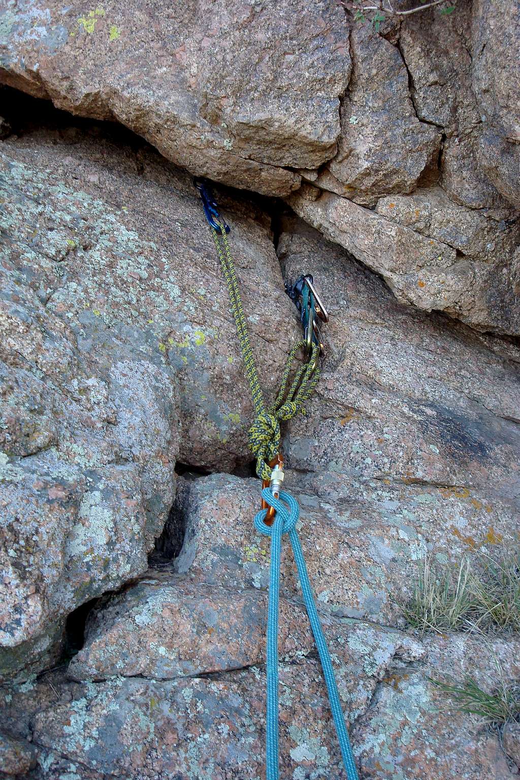 1st belay station, the Thumb
