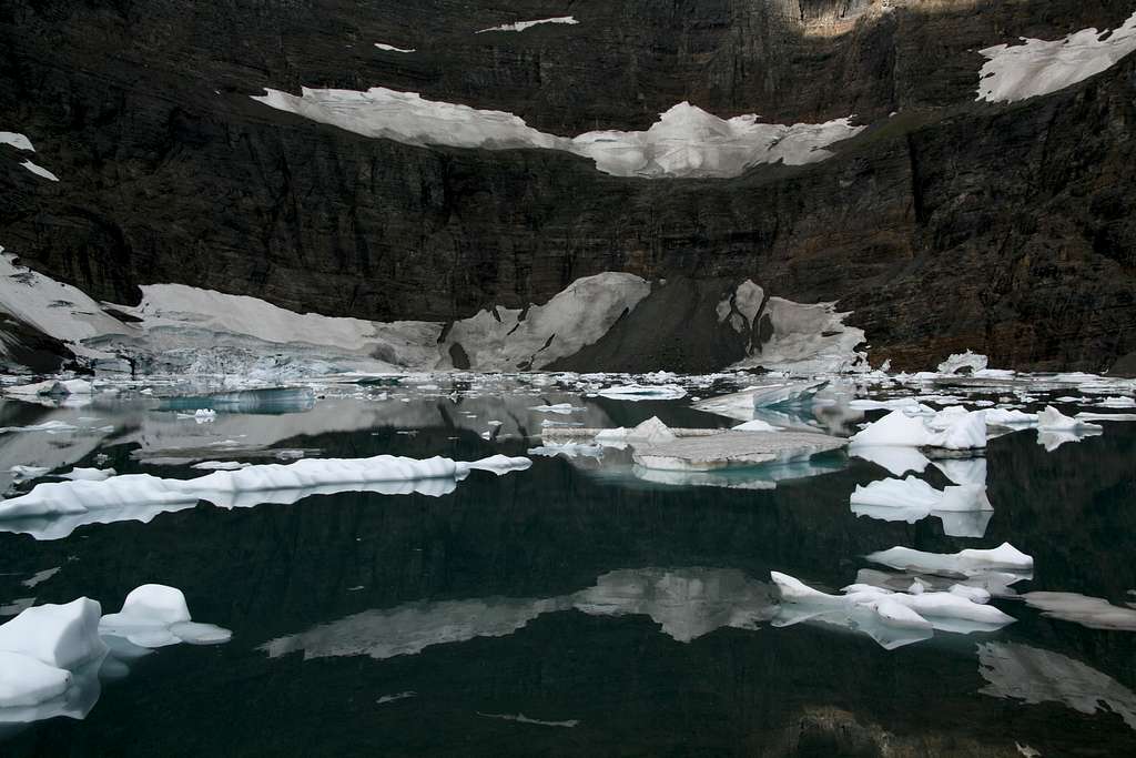 Iceberg Lake-- Snow and Ice