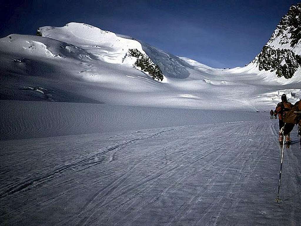 on the ski-route to Adlerpass...