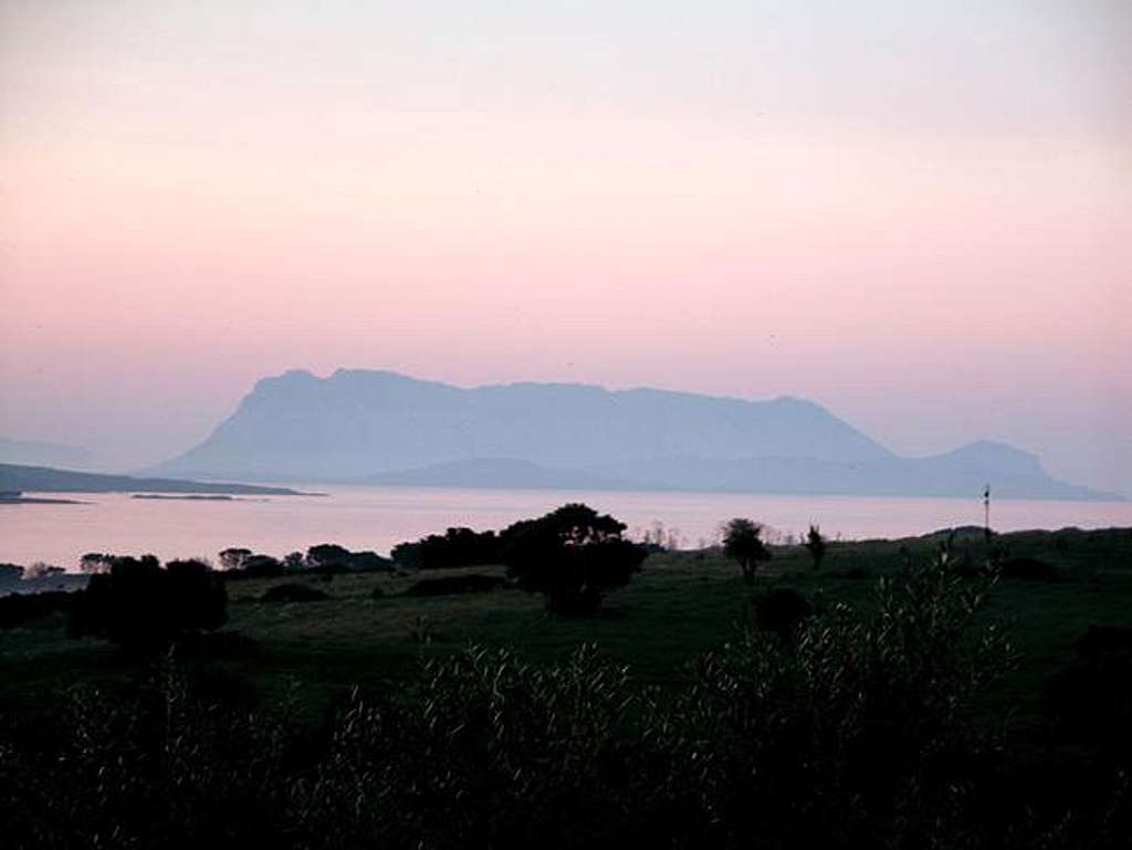 Isola Tavolara (560m) in the...