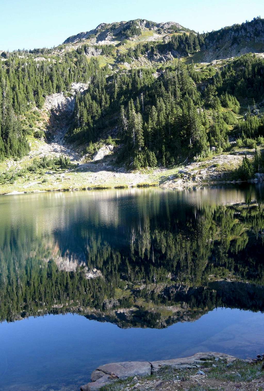 5040 Peak Reflected in Cobalt Lake