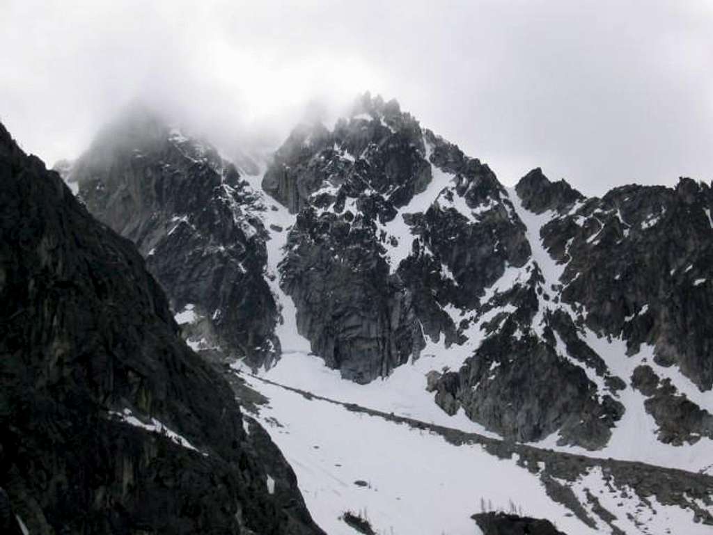 The north buttress couloir on...