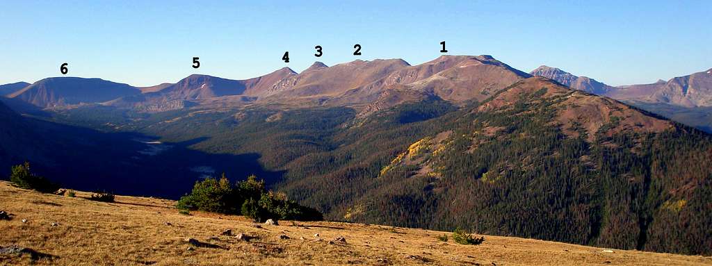The 6 peaks of the Blacks Fork Ridge Loop