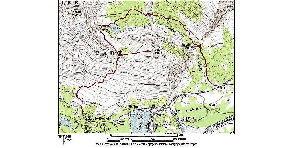 Altyn Peak Route