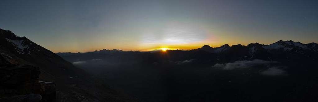 The Ötztal Alps at sunrise