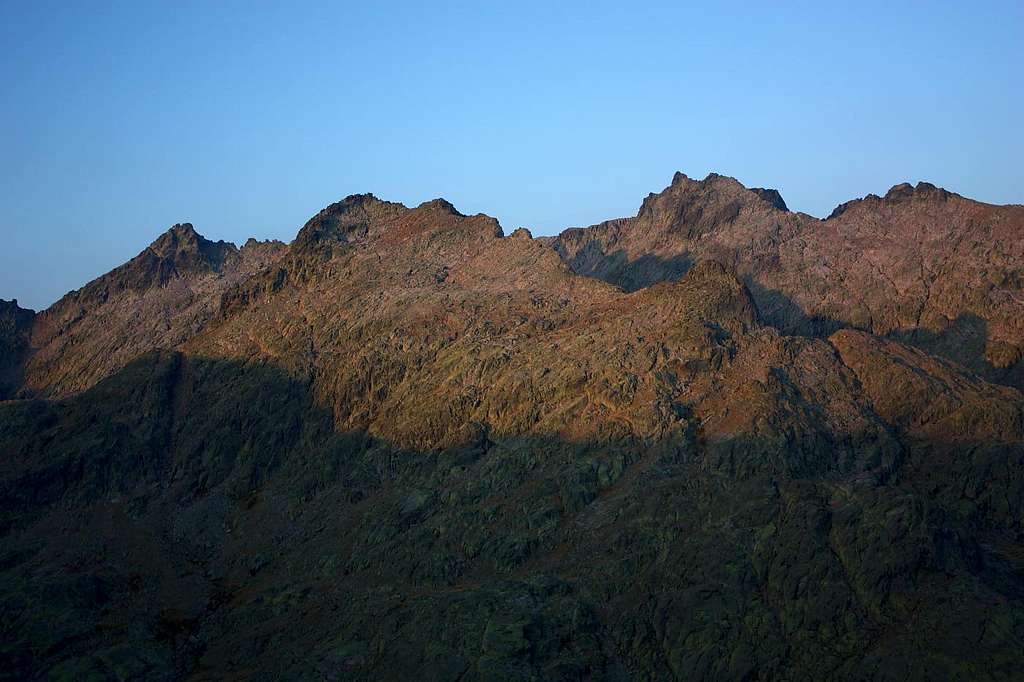Gredos peaks at dawn