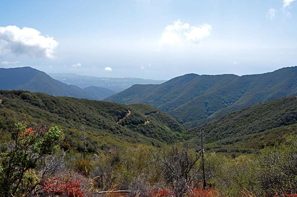 San Ysidro Canyon seen from the top