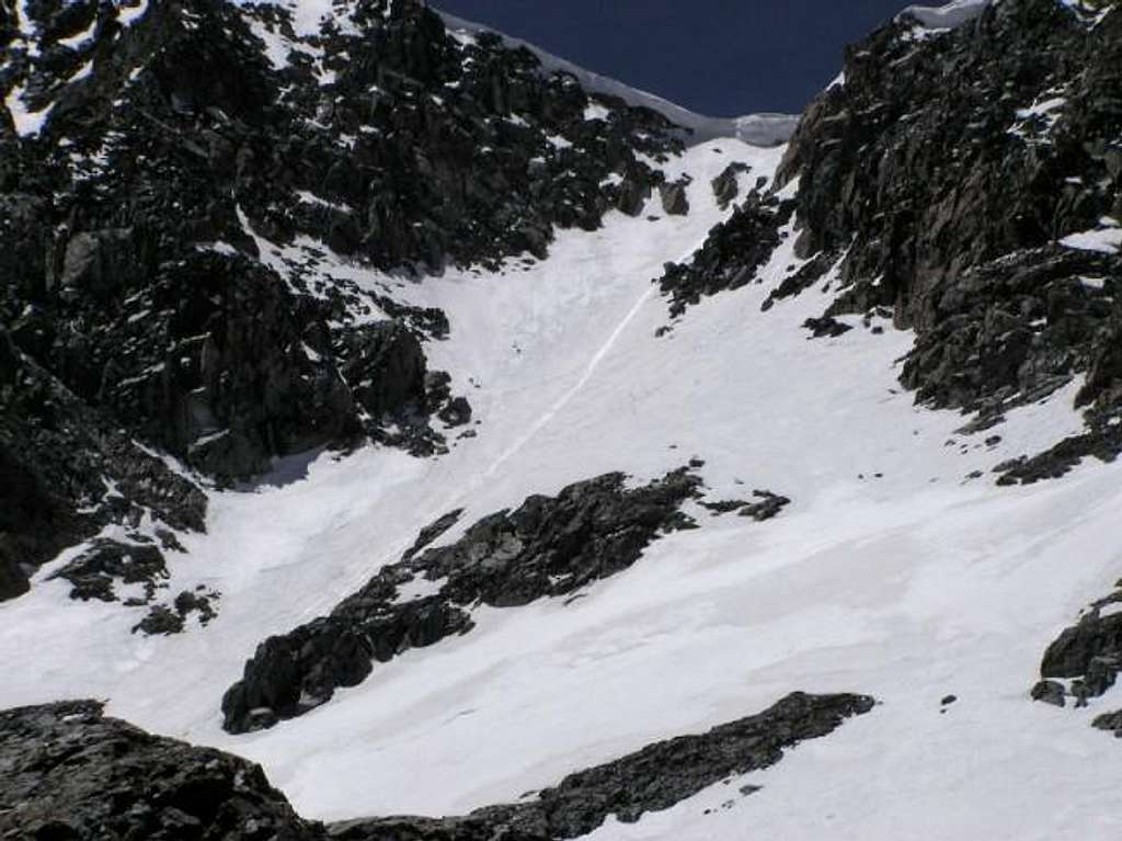 Solstice couloir, on the...