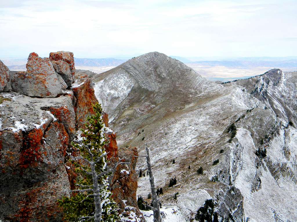 View of Cherry Peak Along the Way