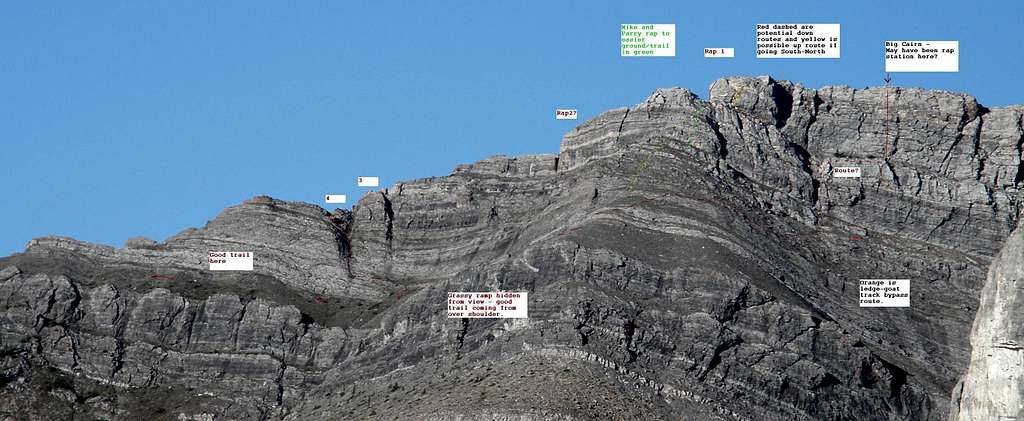 Rapell section of the SE Ridge on Un-named 
