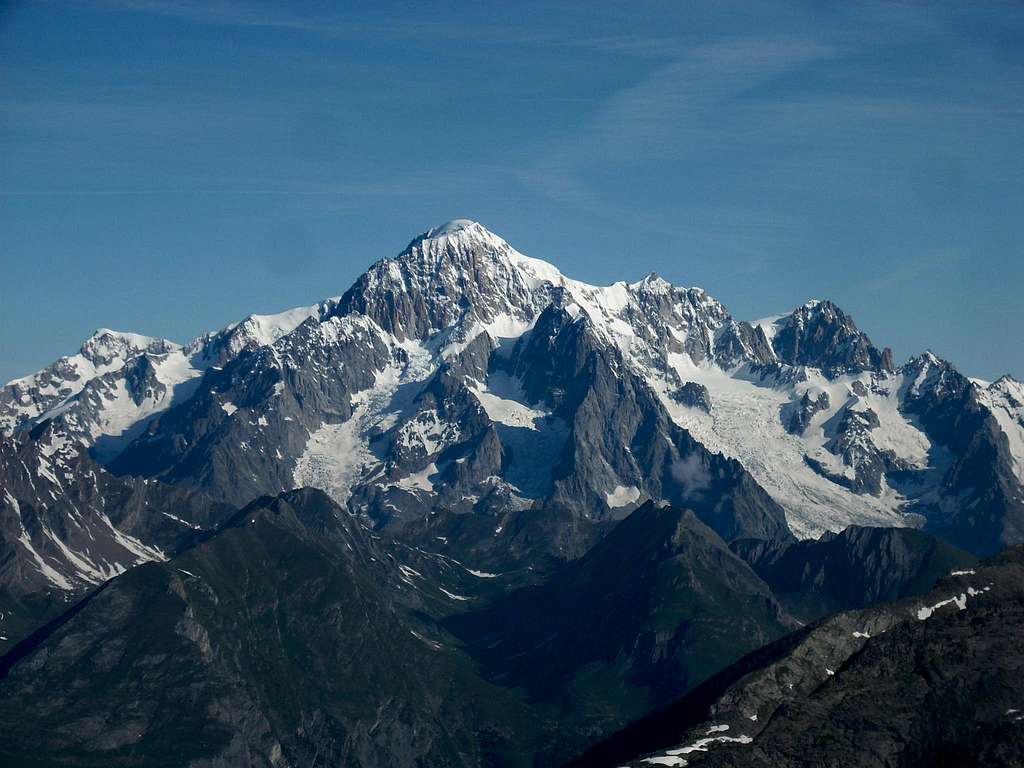 Mont Blanc front Glacier of Rutor