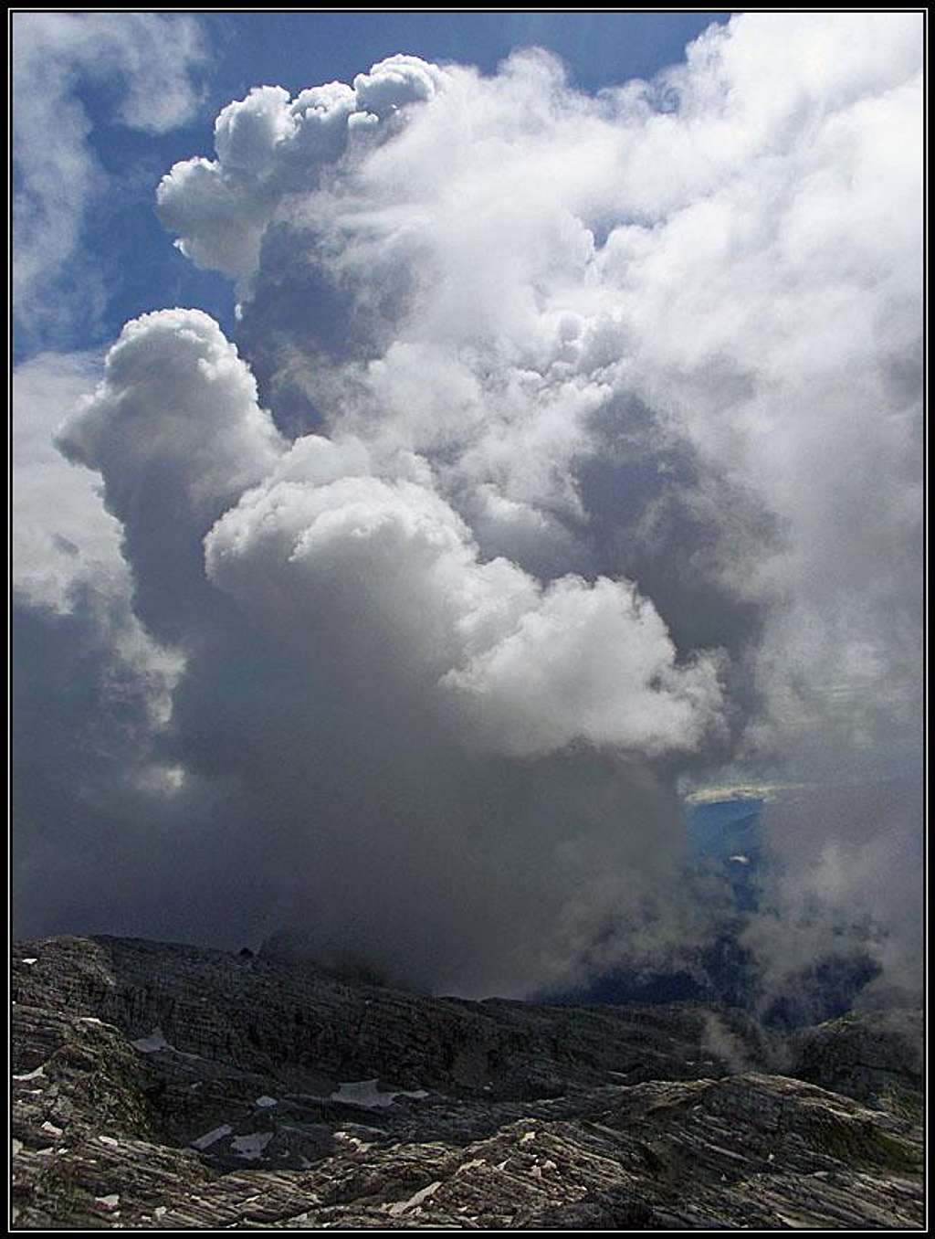 Clouds above Kanin/Canin plateau