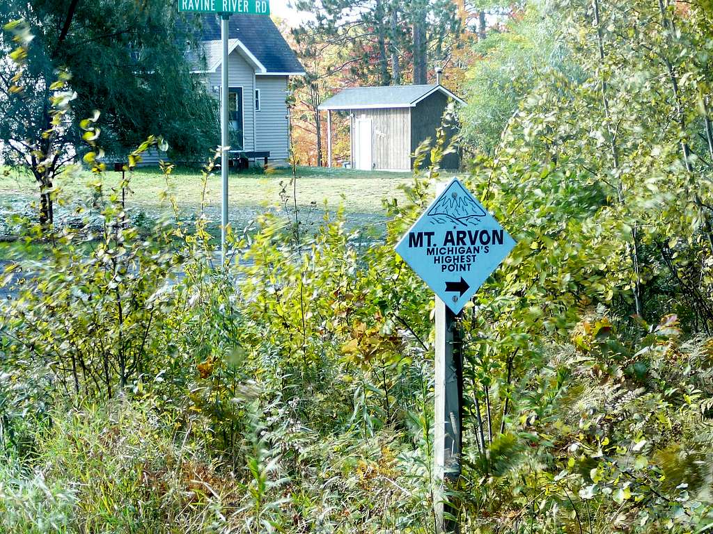 First Mount Arvon sign