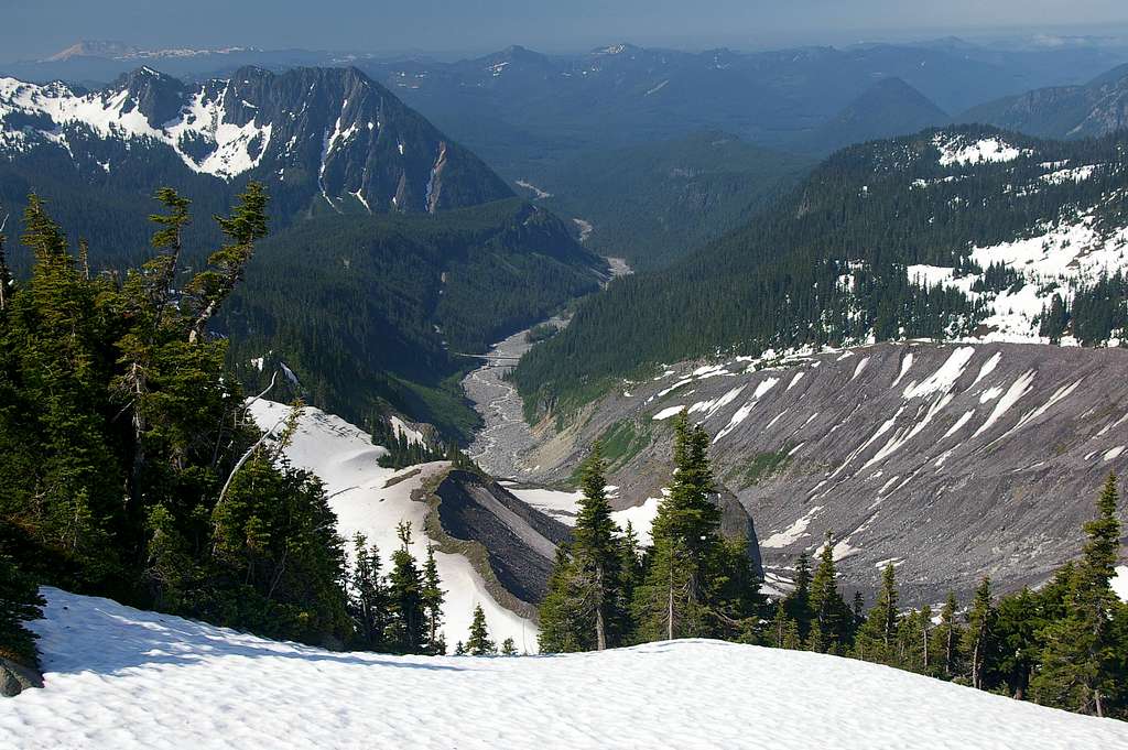 Nisqually River from Muir Snowfield
