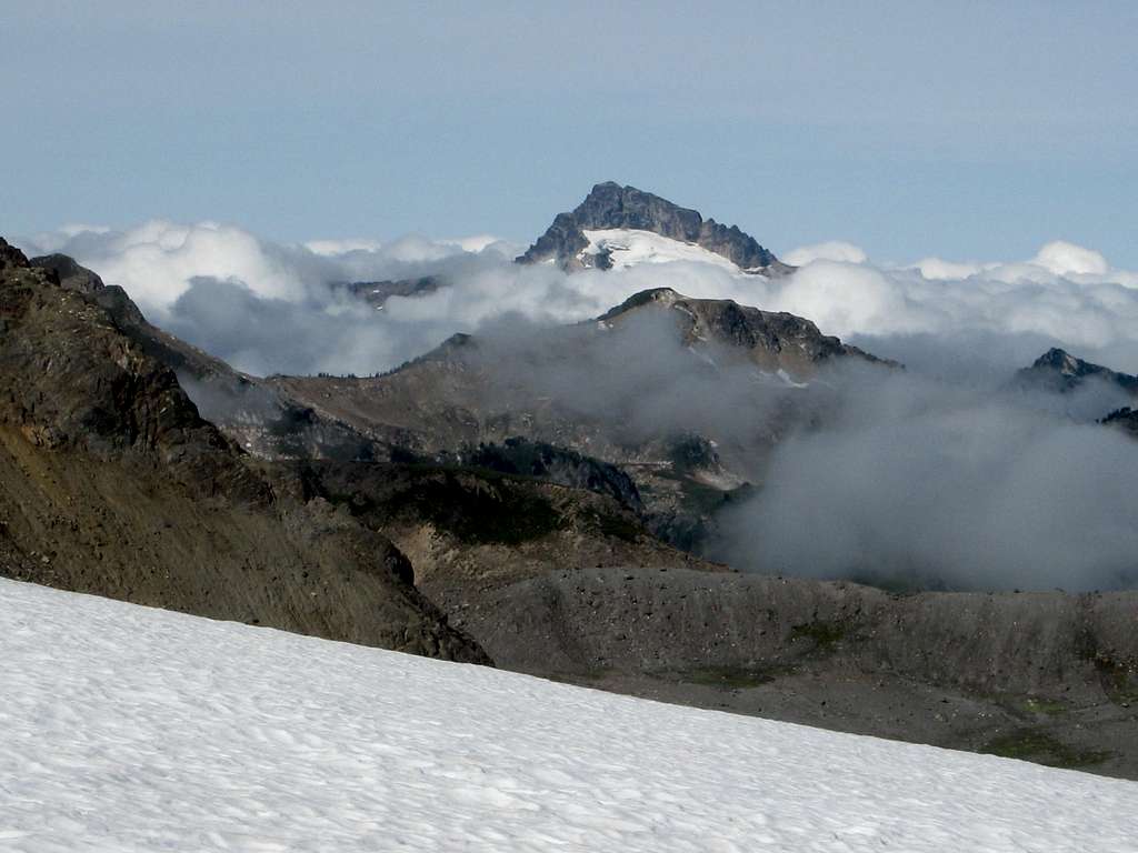 Sloan Peak from south slopes of Glacier Peak