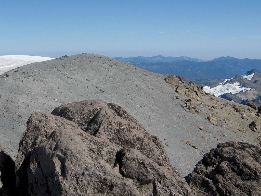 Typical volcanic rock ridge