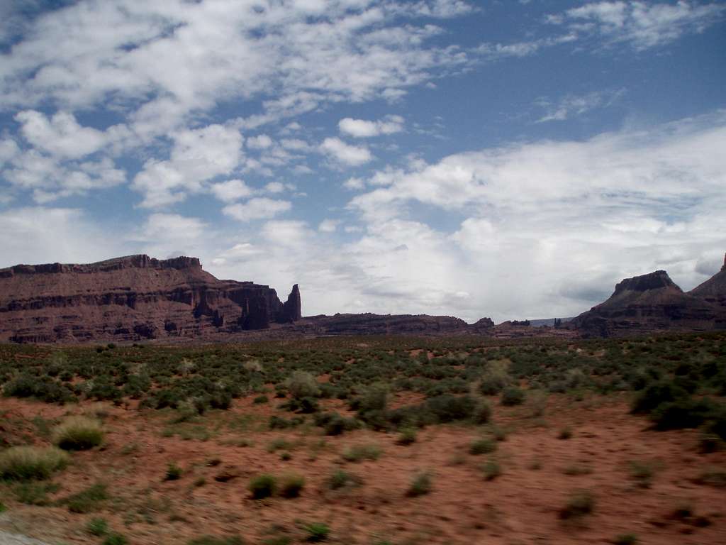Passing the Fisher Towers