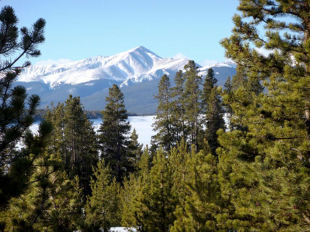 Mt. Elbert & Frozen Turquoise Lake