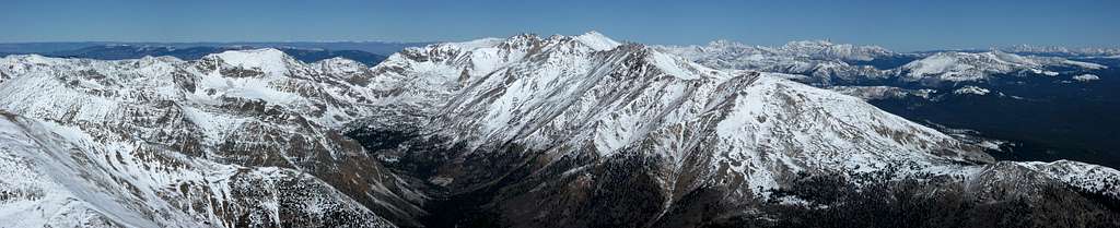 View to N from Summit of Mt. Elbert