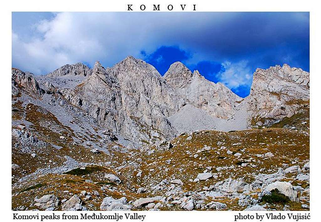 Komovi peaks from Medjukomlje Valley