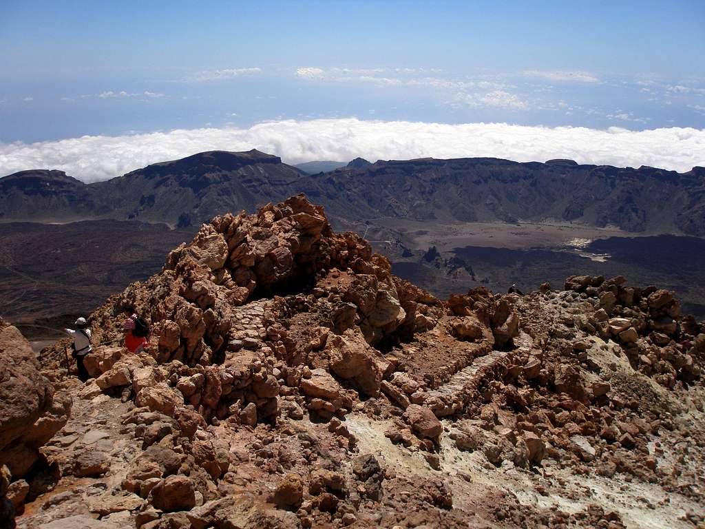 The final ridge of Teide