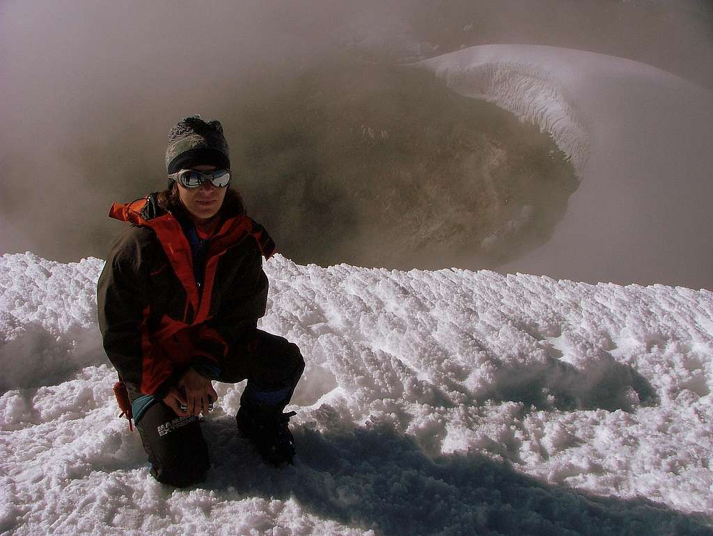 Me and Cotopaxi crater