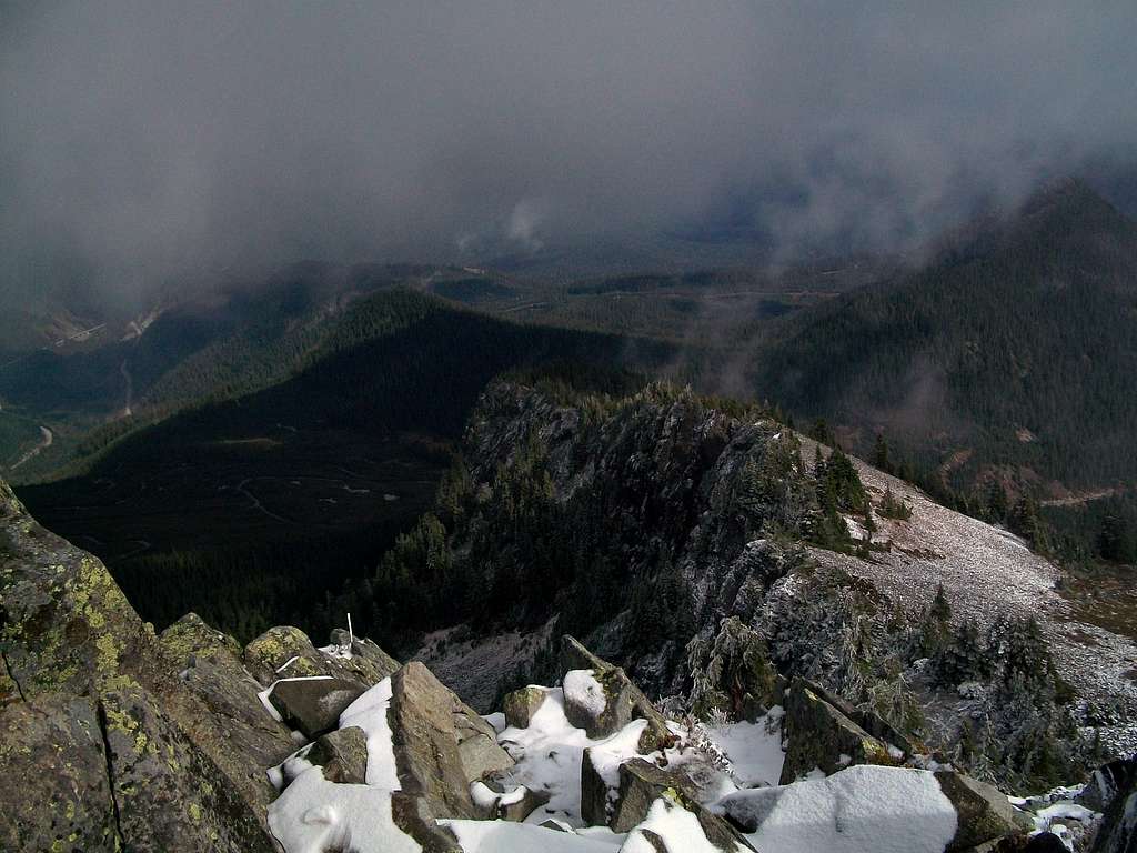 Looking down Silver Peak