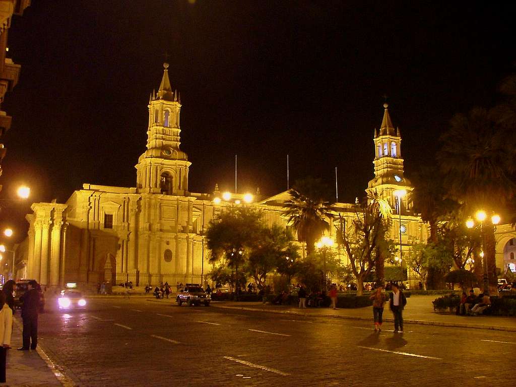 Arequipa at night.