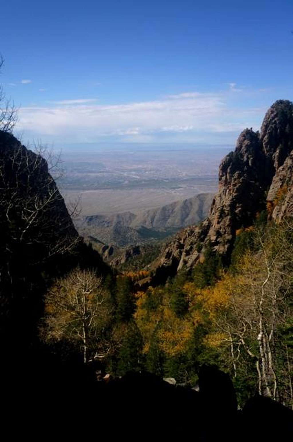 View of Albuquerque near Sandia Peak summit.
